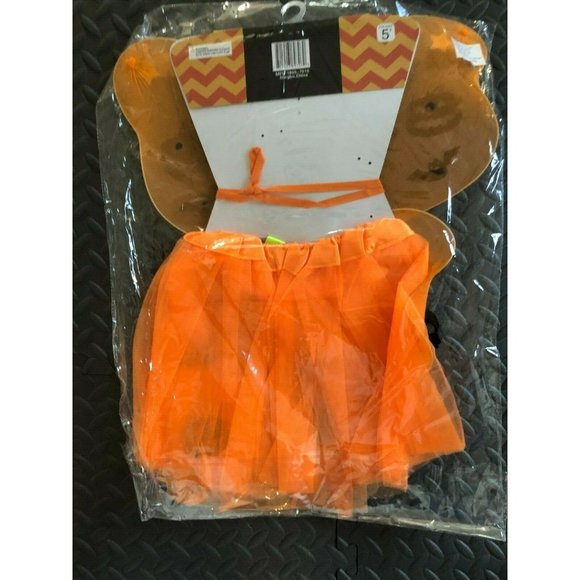 Halloween Fairy Costume Girls Tutu Butterfly Set Wings Ages 5 + Dress Up NWT - Picture 4 of 9
